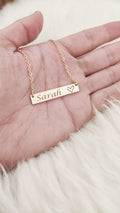 Engraved Bar Necklace – Personalized Name