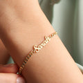Custom Name Bracelet – Minimal Gold Personalized
