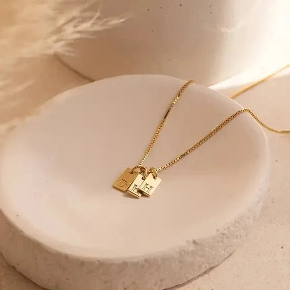 Personalized Initial Bar Necklace |Everyday minimalist Jewelry