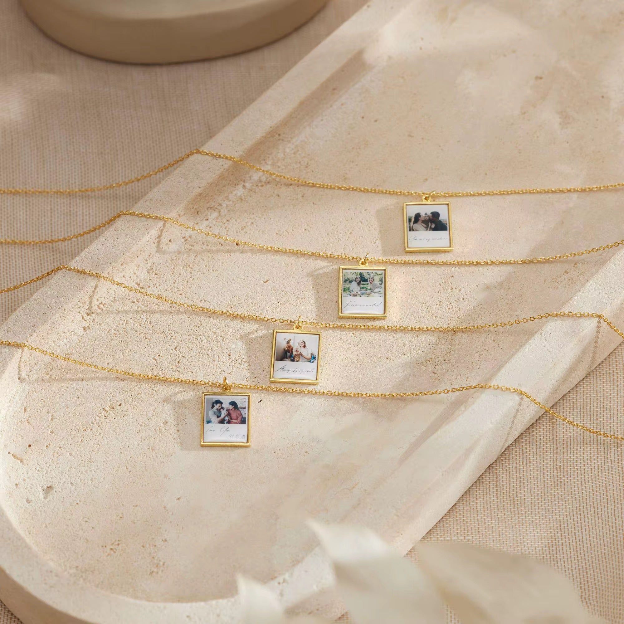 Personalized photo necklace