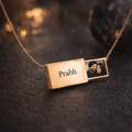 Personalized Photo Necklace with Custom Message – Hidden Image Memory Jewelry