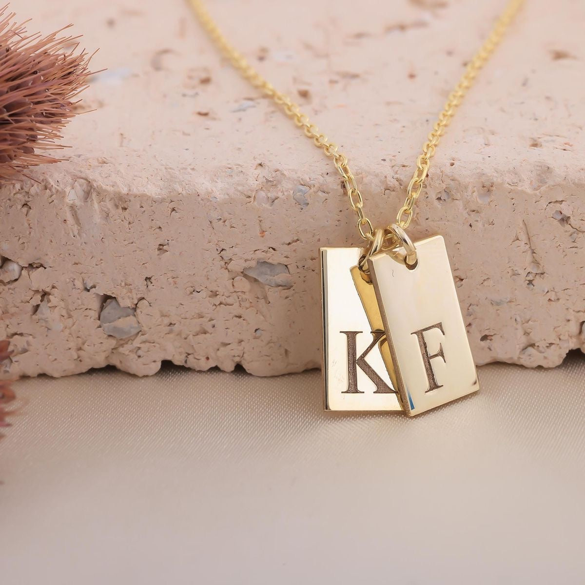 Personalized Initial Bar Necklace |Everyday minimalist Jewelry